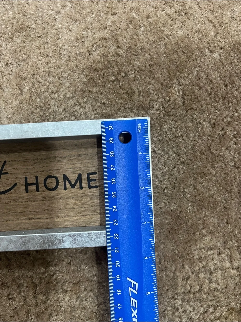 Brown Wood Accent Sign